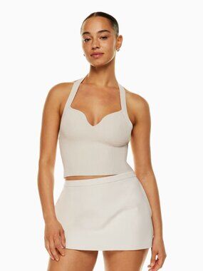 Aritzia Babaton Interlock Sculpt Knit Halter Top
